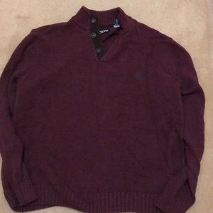 Mens burgundy Chaps XXL sweater
